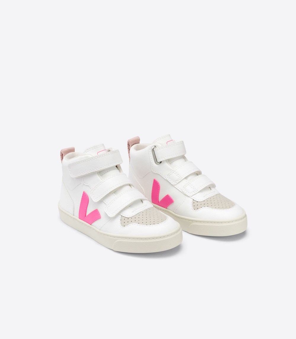 Veja Sneakers Kids - V-10 Mid Cwl - White - 5842GLZHE